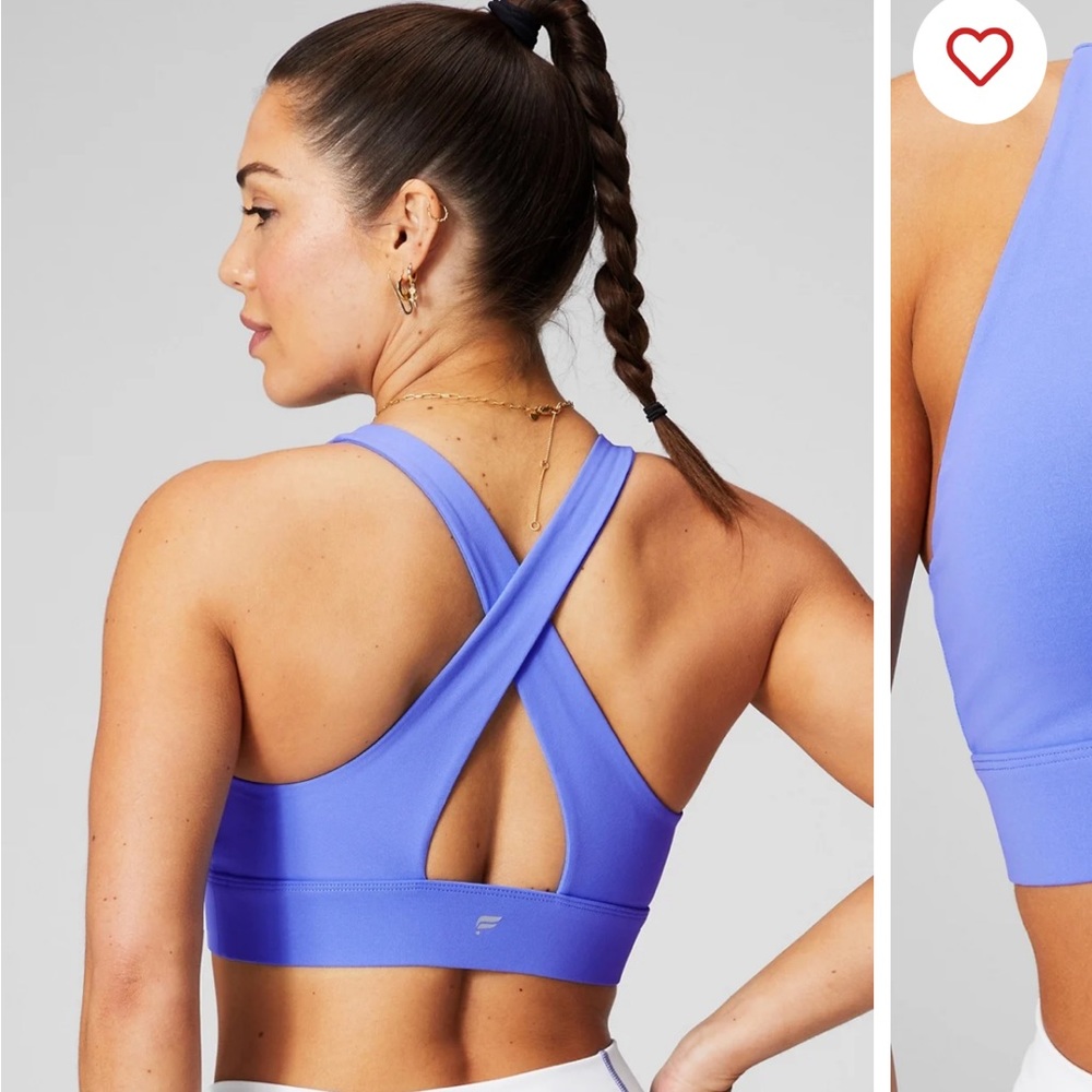 Oasis Twist Sports Bra Fabletics Brand new periwinkle punch